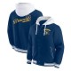 Milwaukee Brewers Navy Cotton Hooded Jacket Milwaukee Brewers Navy Cotton Hooded Jacket