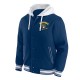 Milwaukee Brewers Navy Cotton Hooded Jacket Milwaukee Brewers Navy Cotton Hooded Jacket