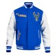 Milwaukee Bucks 2024/25 City Edition Chenille Blue Varsity Jacket