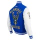 Milwaukee Bucks 2024/25 City Edition Chenille Blue Varsity Jacket
