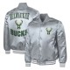 Milwaukee Bucks Adaptive Bold Logo Varsity Satin Jacket