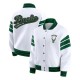 Milwaukee Bucks Snap Front White Fleece Jacket