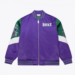 Milwaukee Bucks Throw It Back Heavyweight Satin Jacket