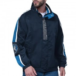 Minnesota Timberwolves Freestyle Blue Lightweight Full-Zip Jacket