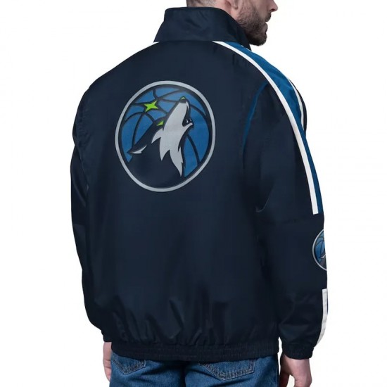 Minnesota Timberwolves Freestyle Blue Lightweight Full-Zip Jacket