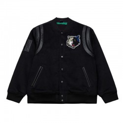 Minnesota Timberwolves Nights Walk The Tunnel Black Varsity Jacket
