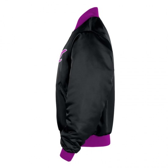 Minnesota Timberwolves Remix Courtside Black Bomber Jacket