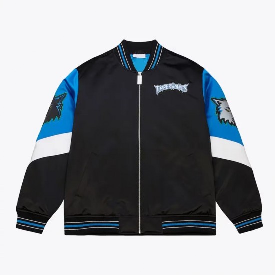 Minnesota Timberwolves Throw It Back Heavyweight Satin Jacket Minnesota Timberwolves Throw It Back Heavyweight Satin Jacket