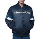 Minnesota Timberwolves Triple Option Varsity Satin Jacket Minnesota Timberwolves Triple Option Varsity Satin Jacket