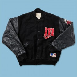 Minnesota Twins Vintage Black Varsity Jacket Minnesota Twins Vintage Black Varsity Jacket