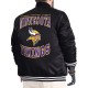 Minnesota Vikings Adaptive Team Graphic Varsity Satin Jacket