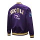 Minnesota Vikings Double Down Purple Satin Jacket Minnesota Vikings Double Down Purple Satin Jacket