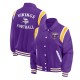 Minnesota Vikings Lightweight Purple Varsity Satin Jacket