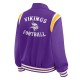 Minnesota Vikings Lightweight Purple Varsity Satin Jacket