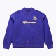 Minnesota Vikings Throwback Graphics Purple Satin Jacket