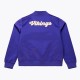 Minnesota Vikings Throwback Graphics Purple Satin Jacket