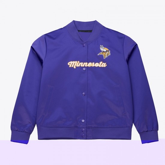 Minnesota Vikings Vintage Purple Satin Jacket Minnesota Vikings Vintage Purple Satin Jacket