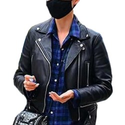 Mission Impossible 7 Pom Klementieff Black Leather Jacket