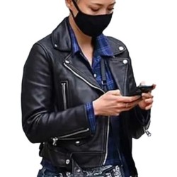 Mission Impossible 7 Pom Klementieff Black Leather Jacket Mission Impossible 7 Pom Klementieff Black Leather Jacket