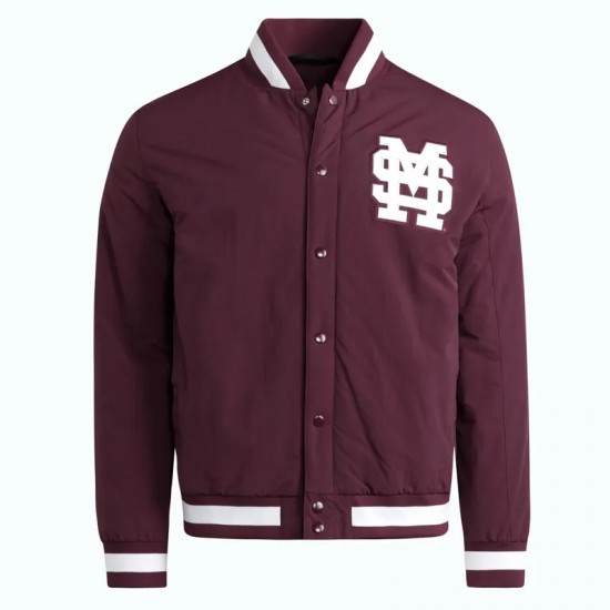 Mississippi State Bulldogs Maroon Coaches Dugout Jacket Mississippi State Bulldogs Maroon Coaches Dugout Jacket