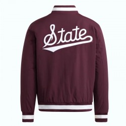 Mississippi State Bulldogs Maroon Coaches Dugout Jacket Mississippi State Bulldogs Maroon Coaches Dugout Jacket