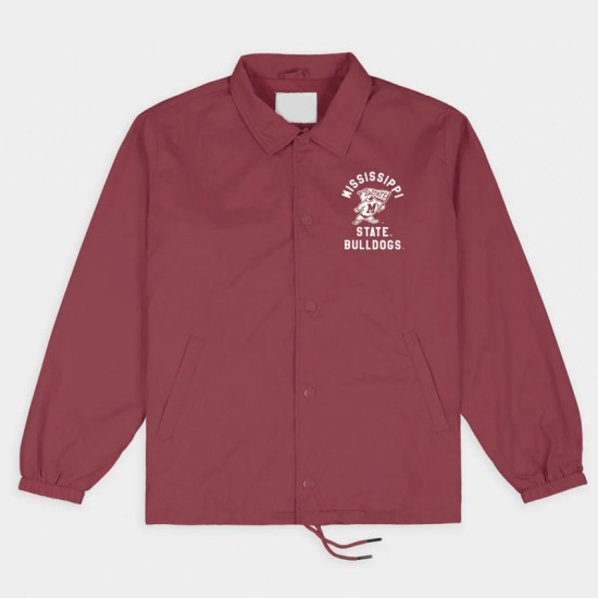 Mississippi State Bulldogs Vintage Logo Coaches Jacket Mississippi State Bulldogs Vintage Logo Coaches Jacket