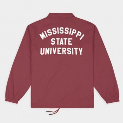 Mississippi State Bulldogs Vintage Logo Coaches Jacket Mississippi State Bulldogs Vintage Logo Coaches Jacket
