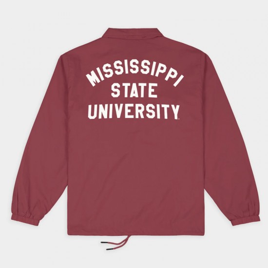 Mississippi State Bulldogs Vintage Logo Coaches Jacket Mississippi State Bulldogs Vintage Logo Coaches Jacket