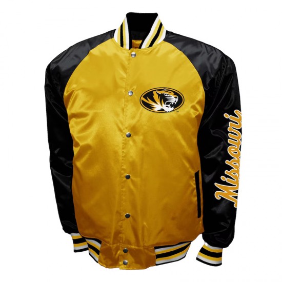 Missouri Tigers The Game Gold Satin Jacket Missouri Tigers The Game Gold Satin Jacket