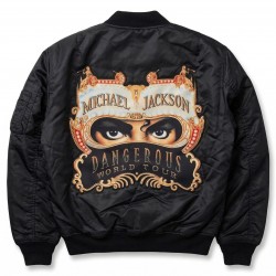 Michael Jackson Dangerous World Tour Flight Jacket