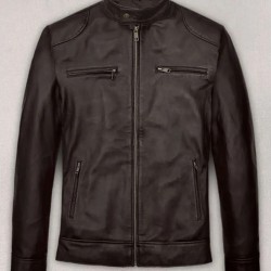 Michael Jordan Brown Leather Jacket