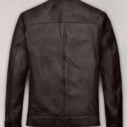 Michael Jordan Brown Leather Jacket