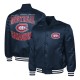Montreal Canadiens Adaptive Bold Logo Varsity Satin Jacket