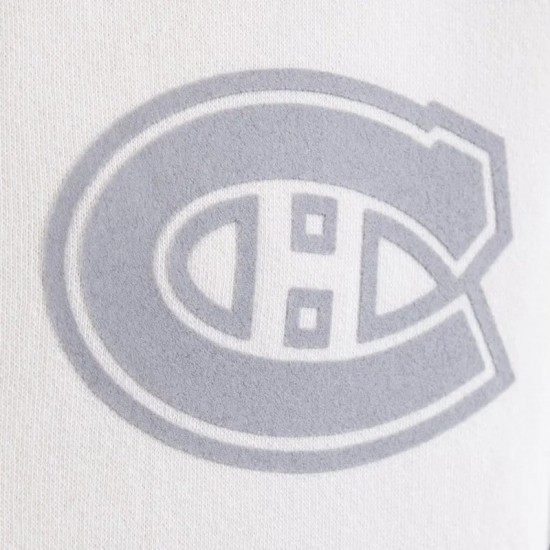 Montreal Canadiens White Striped Fleece Jacket Montreal Canadiens White Striped Fleece Jacket
