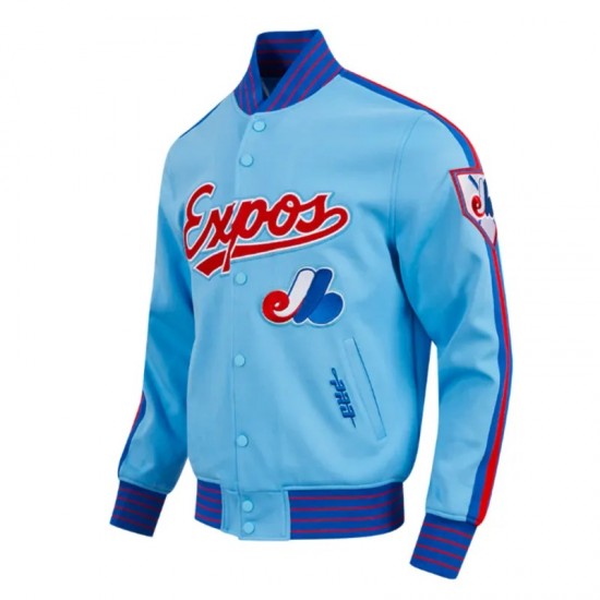 Montreal Expos Logo Game Day Uni Blue Jacket