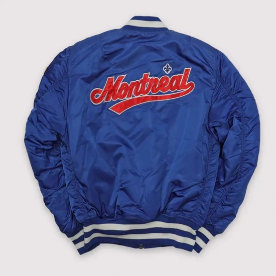 Montreal Expos MA-1 Blue Bomber Jacket