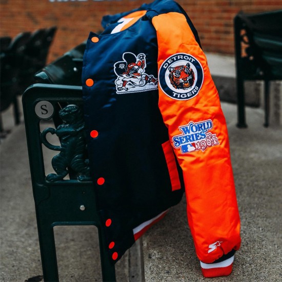 Mopkins Detroit Tigers 1984 World Series Champions Jacket Mopkins Detroit Tigers 1984 World Series Champions Jacket