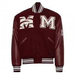 Morehouse College Maroon Varsity Jacket