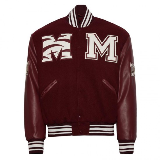 Morehouse College Maroon Varsity Jacket Morehouse College Maroon Varsity Jacket