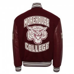 Morehouse College Maroon Varsity Jacket
