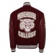 Morehouse College Maroon Varsity Jacket Morehouse College Maroon Varsity Jacket