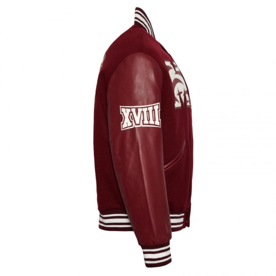 Morehouse College Maroon Varsity Jacket Morehouse College Maroon Varsity Jacket