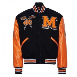 Morgan State University Black and Orange Varsity Jacket Morgan State University Black and Orange Varsity Jacket