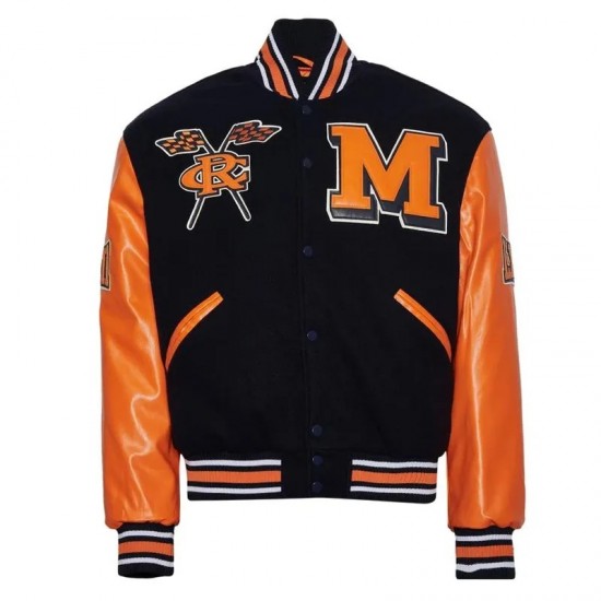 Morgan State University Black and Orange Varsity Jacket Morgan State University Black and Orange Varsity Jacket