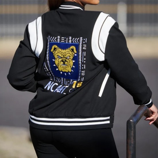 Mudcloth North Carolina A&T Aggie Varsity Jacket Mudcloth North Carolina A&T Aggie Varsity Jacket