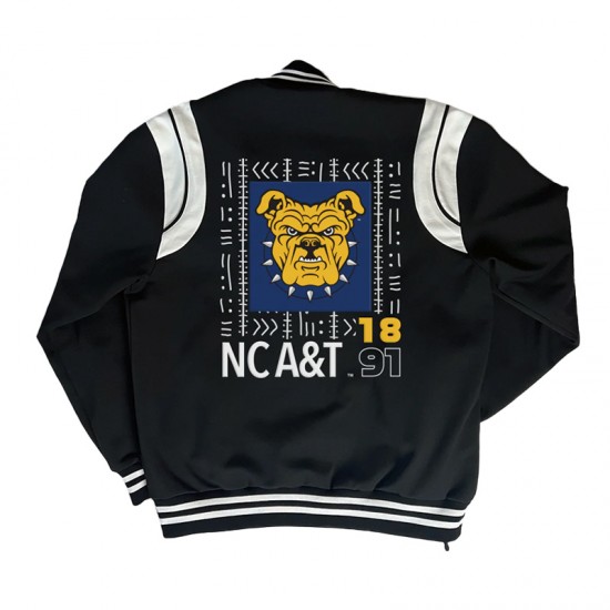 Mudcloth North Carolina A&T Aggie Varsity Jacket Mudcloth North Carolina A&T Aggie Varsity Jacket