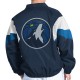 Navy Full-Zip Minnesota Timberwolves Yard Line Jacket Navy Full-Zip Minnesota Timberwolves Yard Line Jacket
