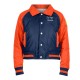 Navy/Orange Las Vegas Aviators Chenille Back Button-Up Jacket