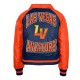 Navy/Orange Las Vegas Aviators Chenille Back Button-Up Jacket