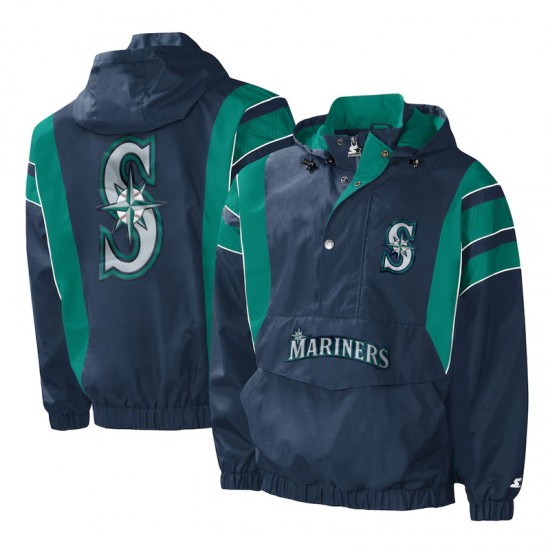 Navy Seattle Mariners Impact Hoodie Jacket Navy Seattle Mariners Impact Hoodie Jacket